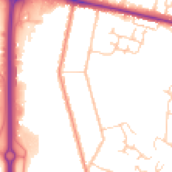 Daytime road noise heatmap for ME8 0AW