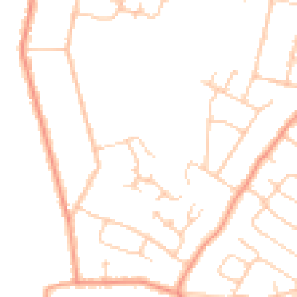 Daytime road noise heatmap for ME8 0AX