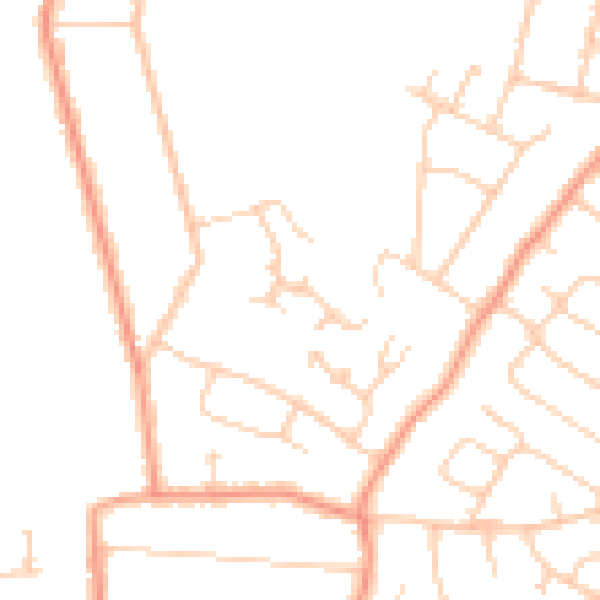 Daytime road noise heatmap for ME8 0DJ
