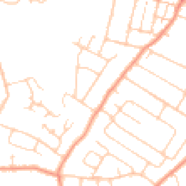 Daytime road noise heatmap for ME8 0EU
