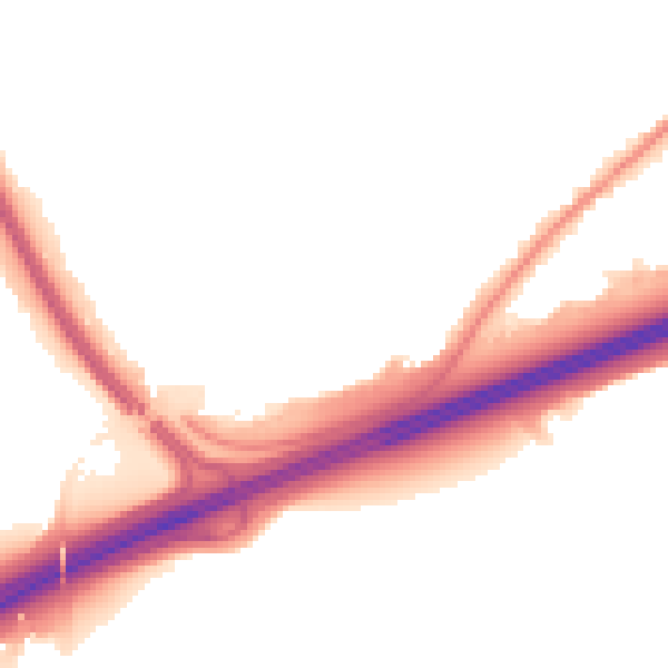 Night-time road noise heatmap for ME8 0LN