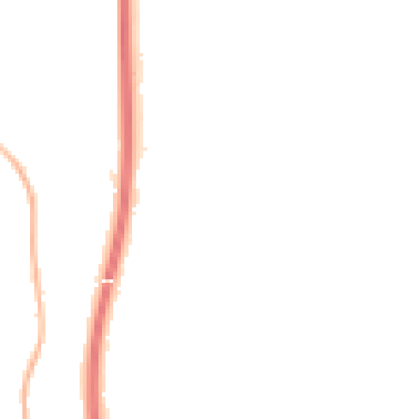Night-time road noise heatmap for ME8 0ST