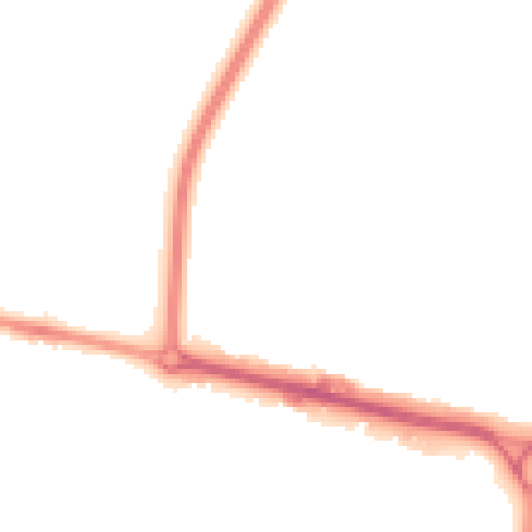 Night-time road noise heatmap for ME8 6AP