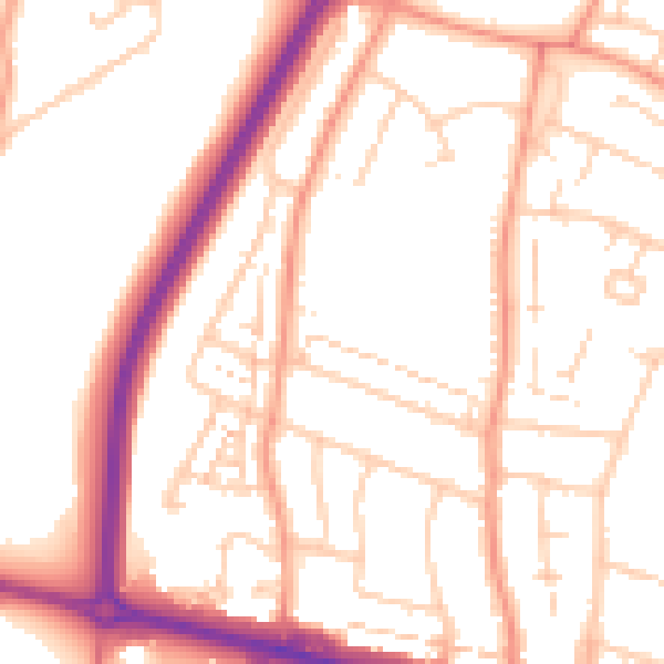 Daytime road noise heatmap for ME8 6BT