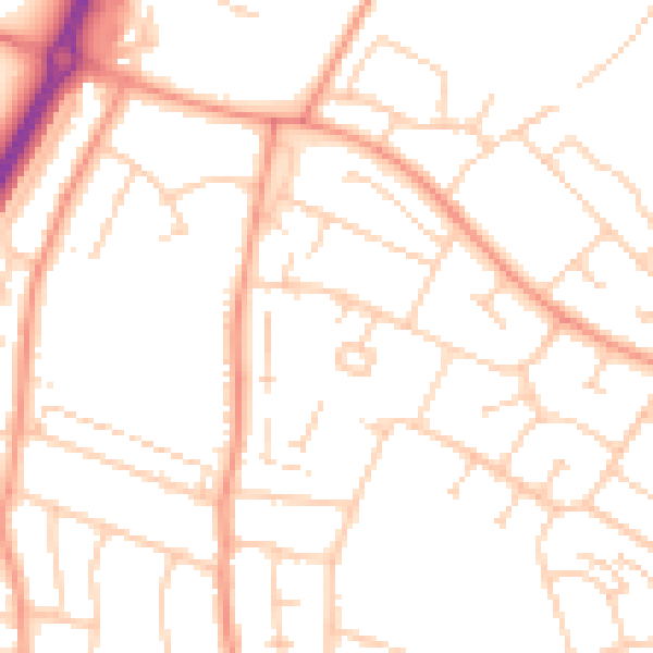 Daytime road noise heatmap for ME8 6LJ
