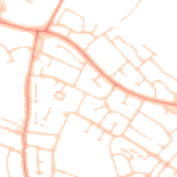 Daytime road noise heatmap for ME8 6NH