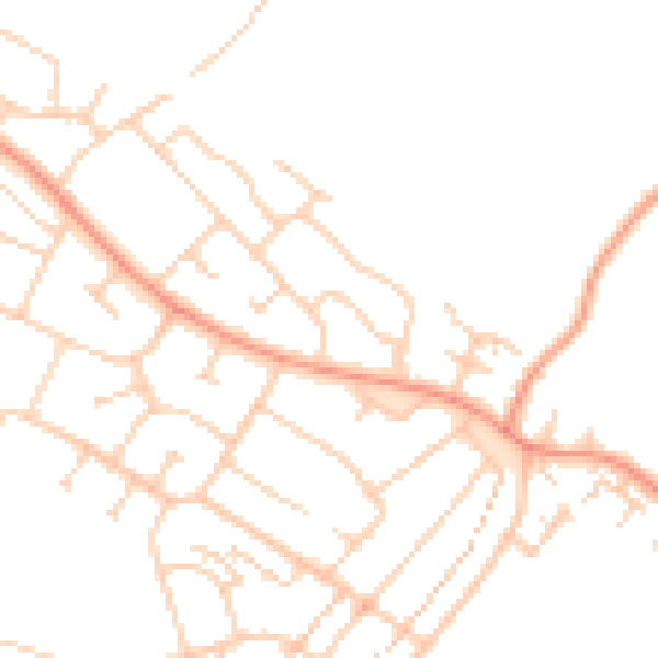Daytime road noise heatmap for ME8 6RN