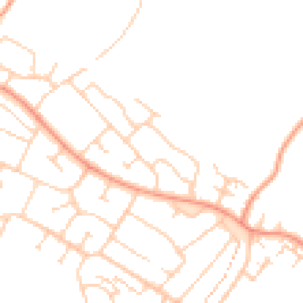 Daytime road noise heatmap for ME8 6SF