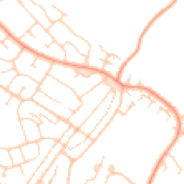 Daytime road noise heatmap for ME8 6SR