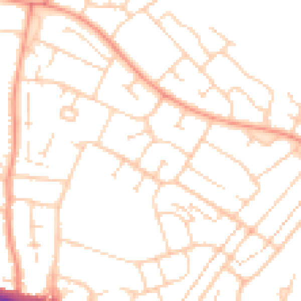 Daytime road noise heatmap for ME8 6TB