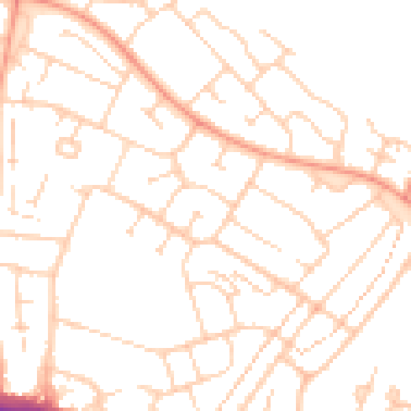 Daytime road noise heatmap for ME8 6XF