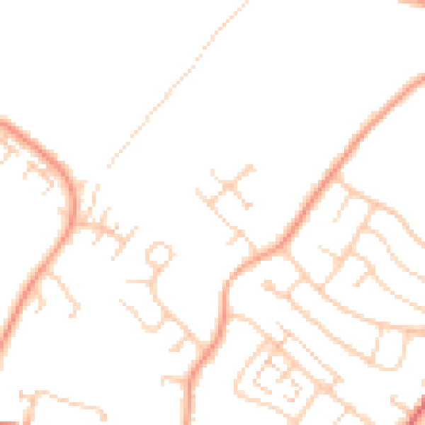Daytime road noise heatmap for ME8 7FH