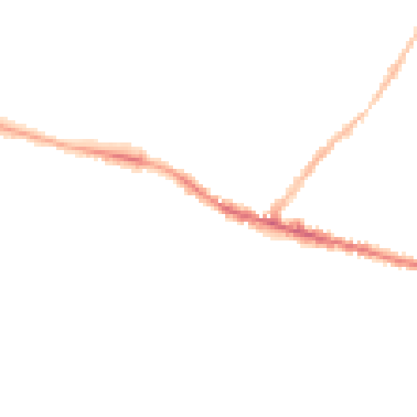 Night-time road noise heatmap for ME8 7JA