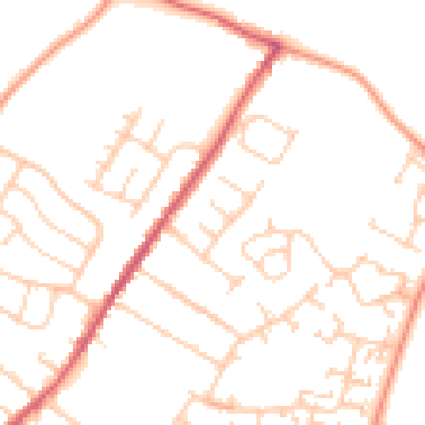 Daytime road noise heatmap for ME8 7QD