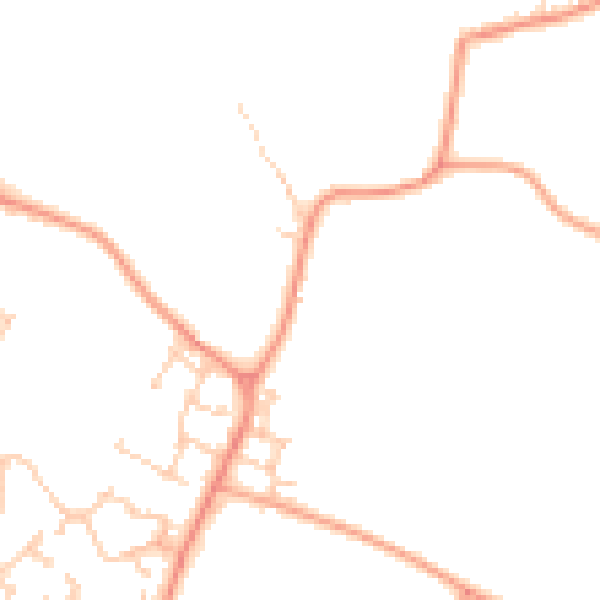 Daytime road noise heatmap for ME8 7UT