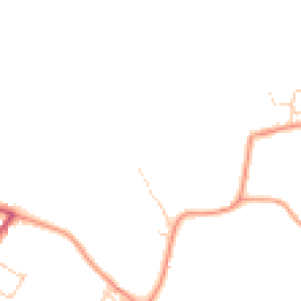Daytime road noise heatmap for ME8 7XE