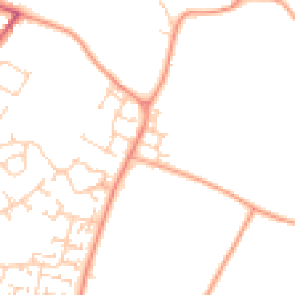 Daytime road noise heatmap for ME8 8FA