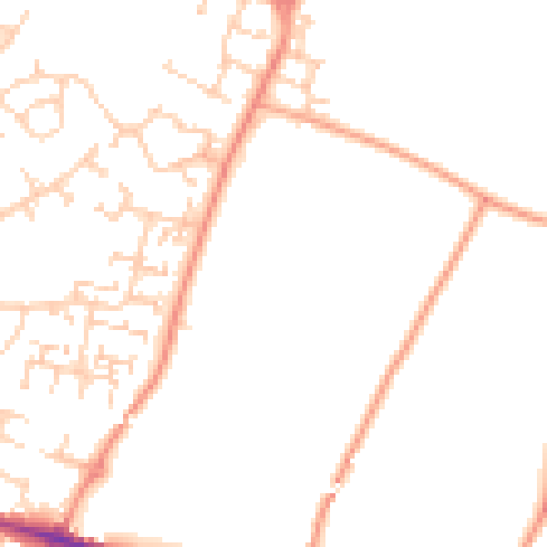 Daytime road noise heatmap for ME8 8FT