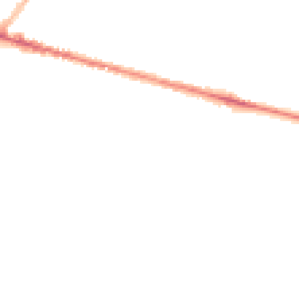 Night-time road noise heatmap for ME8 8GT