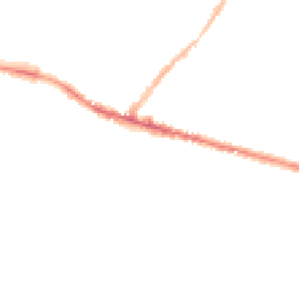 Night-time road noise heatmap for ME8 8LB