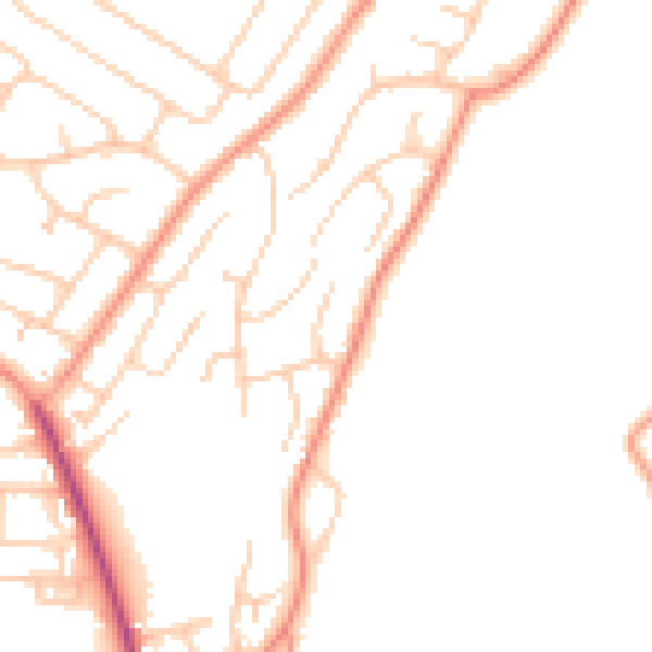 Daytime road noise heatmap for ME8 8LF