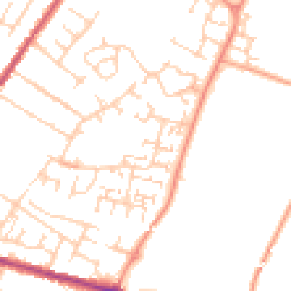 Daytime road noise heatmap for ME8 8NN