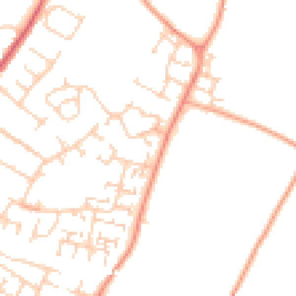 Daytime road noise heatmap for ME8 8TN