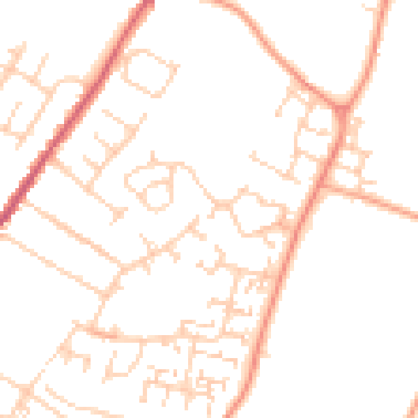 Daytime road noise heatmap for ME8 8TP