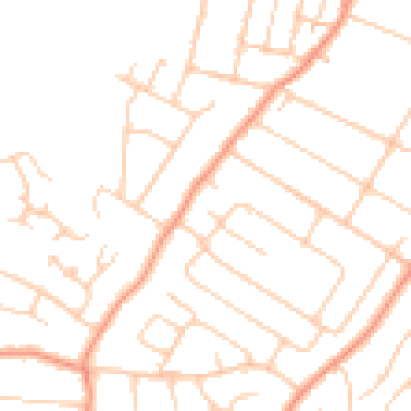 Daytime road noise heatmap for ME8 9AL