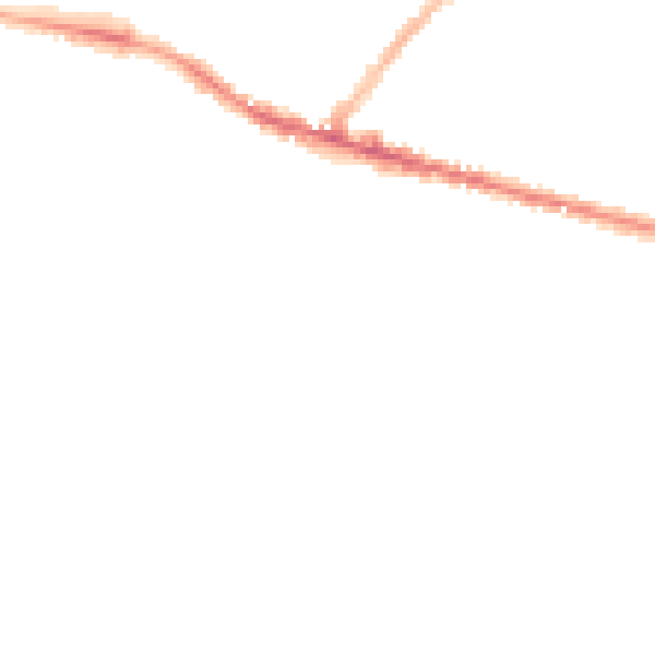 Night-time road noise heatmap for ME8 9HG