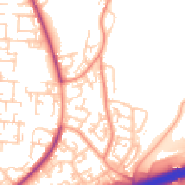 Daytime road noise heatmap for ME8 9JH