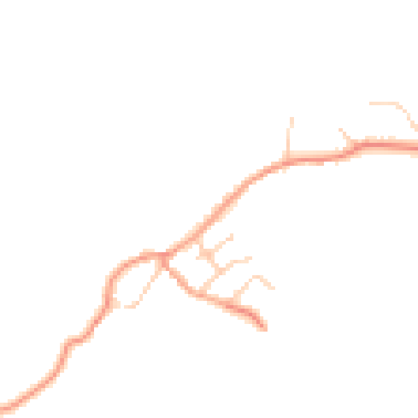 Daytime road noise heatmap for MK17 0JR