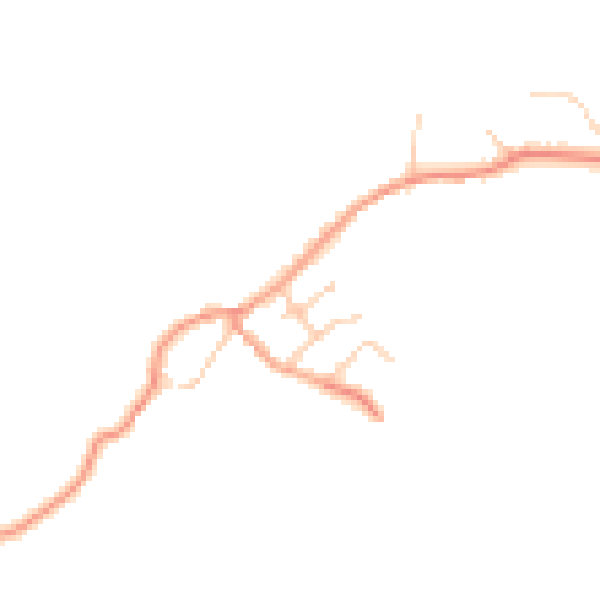 Daytime road noise heatmap for MK17 0JU