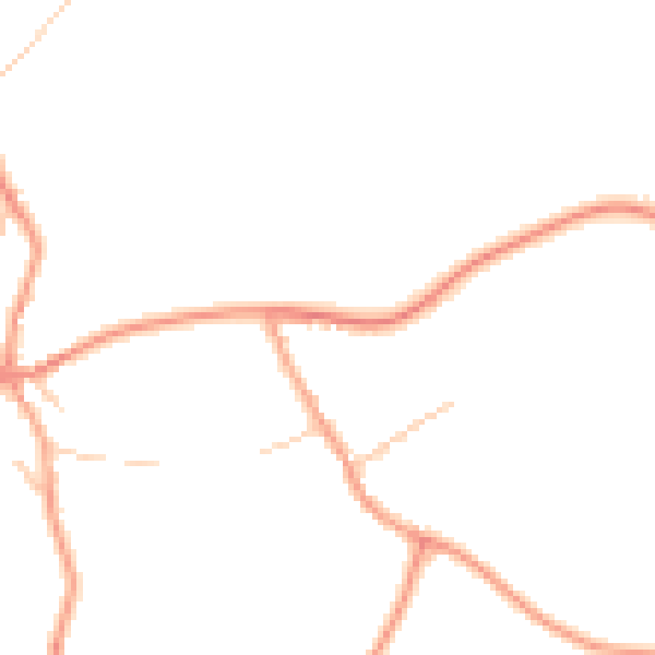 Daytime road noise heatmap for MK17 8DH
