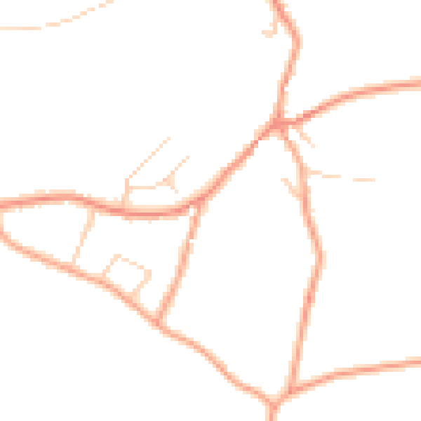Daytime road noise heatmap for MK17 8ES