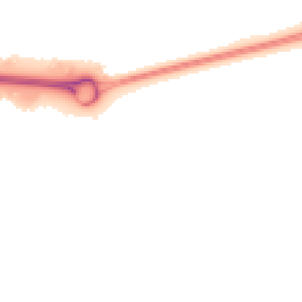 Night-time road noise heatmap for MK17 8WX