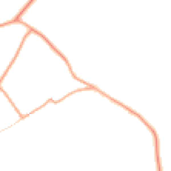Daytime road noise heatmap for MK17 9EE