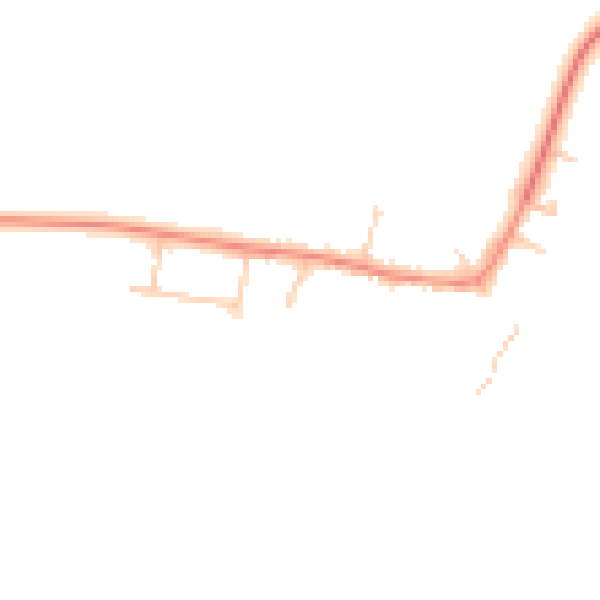 Daytime road noise heatmap for MK17 9JS