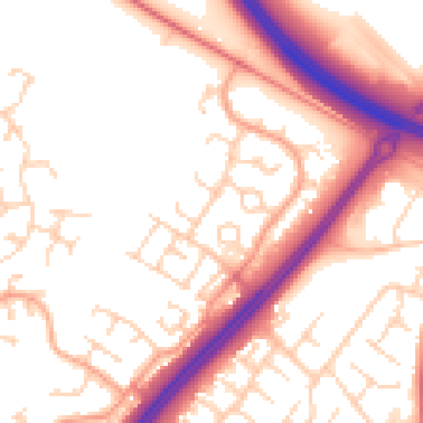 Daytime road noise heatmap for MK4 1AF