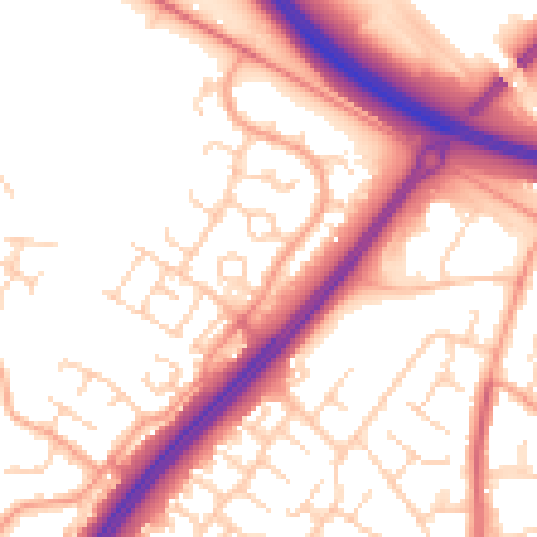Daytime road noise heatmap for MK4 1AG