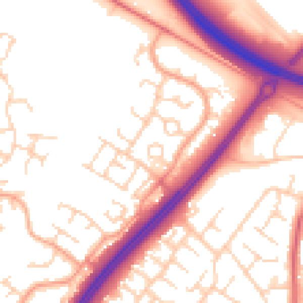 Daytime road noise heatmap for MK4 1AH
