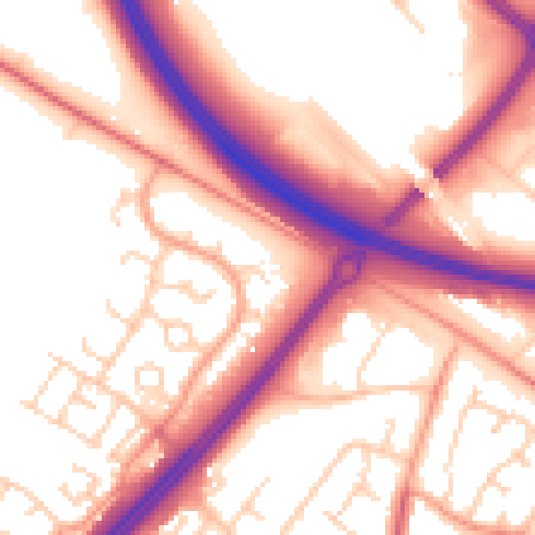 Daytime road noise heatmap for MK4 1AP