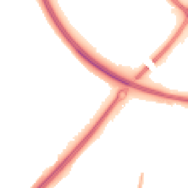 Night-time road noise heatmap for MK4 1AP