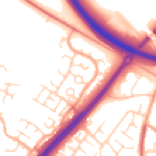 Daytime road noise heatmap for MK4 1AS