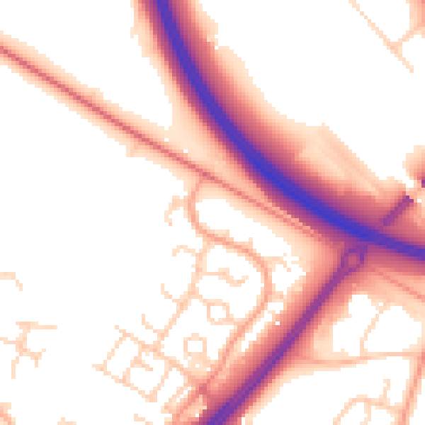 Daytime road noise heatmap for MK4 1AU