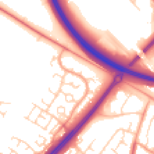Daytime road noise heatmap for MK4 1AX