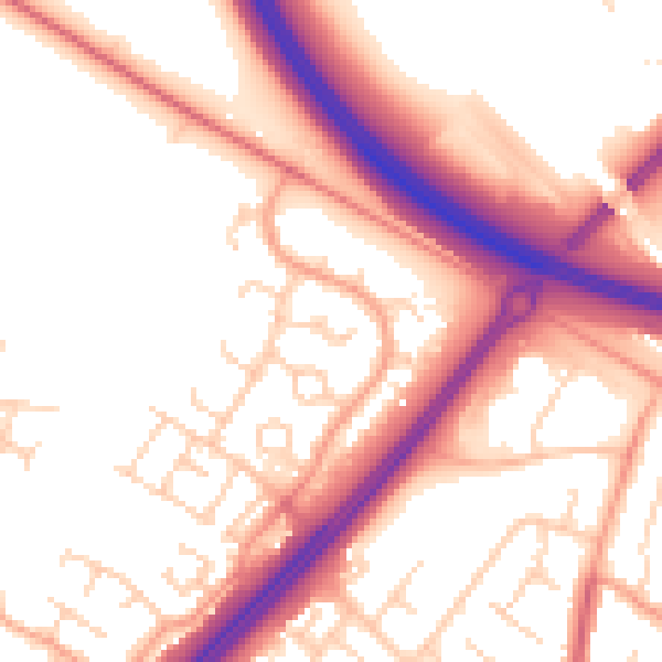 Daytime road noise heatmap for MK4 1AZ