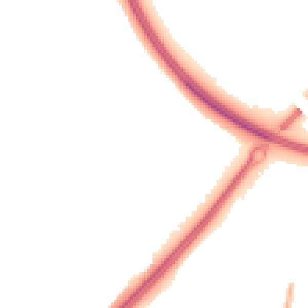Night-time road noise heatmap for MK4 1BA