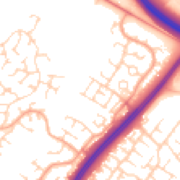 Daytime road noise heatmap for MK4 1BS