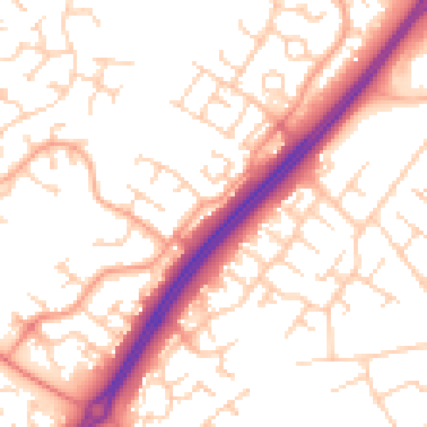 Daytime road noise heatmap for MK4 1DA
